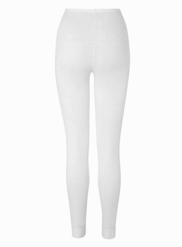 Womens white thermal long - white,